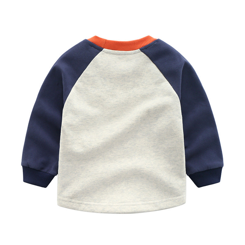 Kids' Cozy and Warm Cotton Cartoon long Sleeve Top