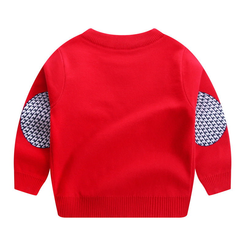 Boys Double Layer Warm Sweater Knitwear