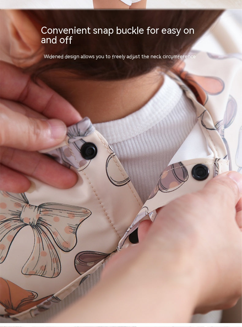 Baby/Toddler Waterproof Inside-Out Bib for Easy Cleaning