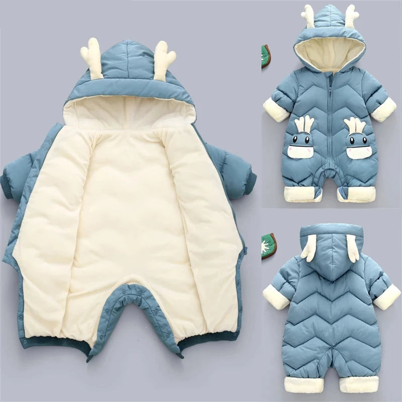 Plus Velvet Thick Winter Snowsuit